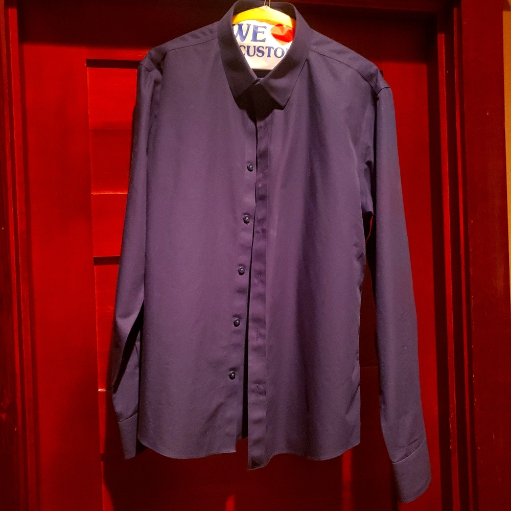 L mens button down shirt